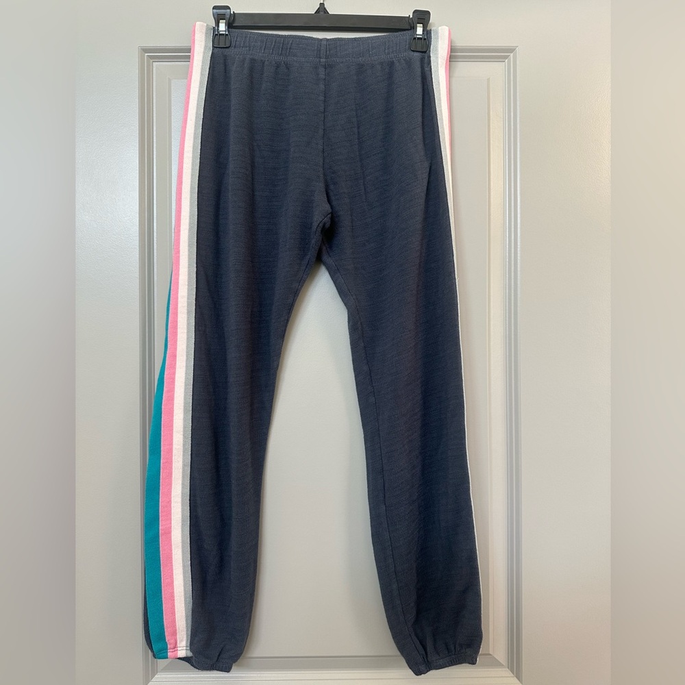Monrow Gray Side Striped Jogger